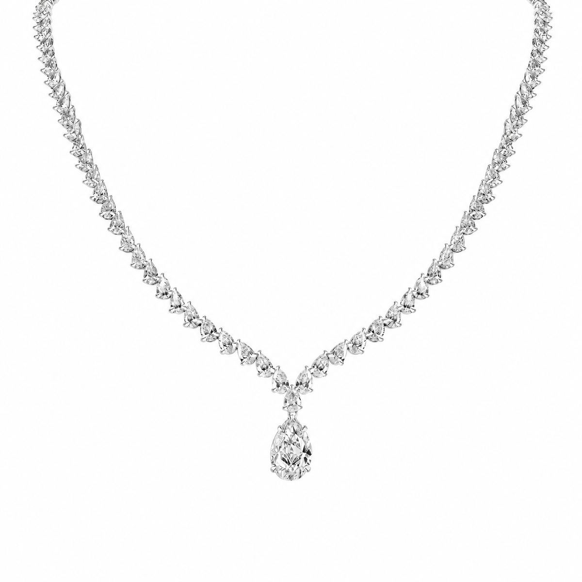 Fancy Pear Necklace