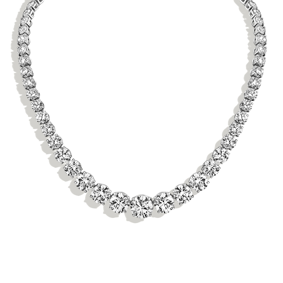 Graduating Diamond Tennis Necklace