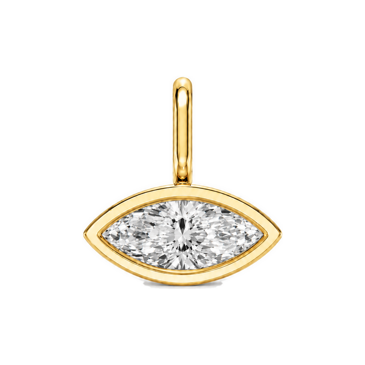 Marquise Diamond Bezel Drop