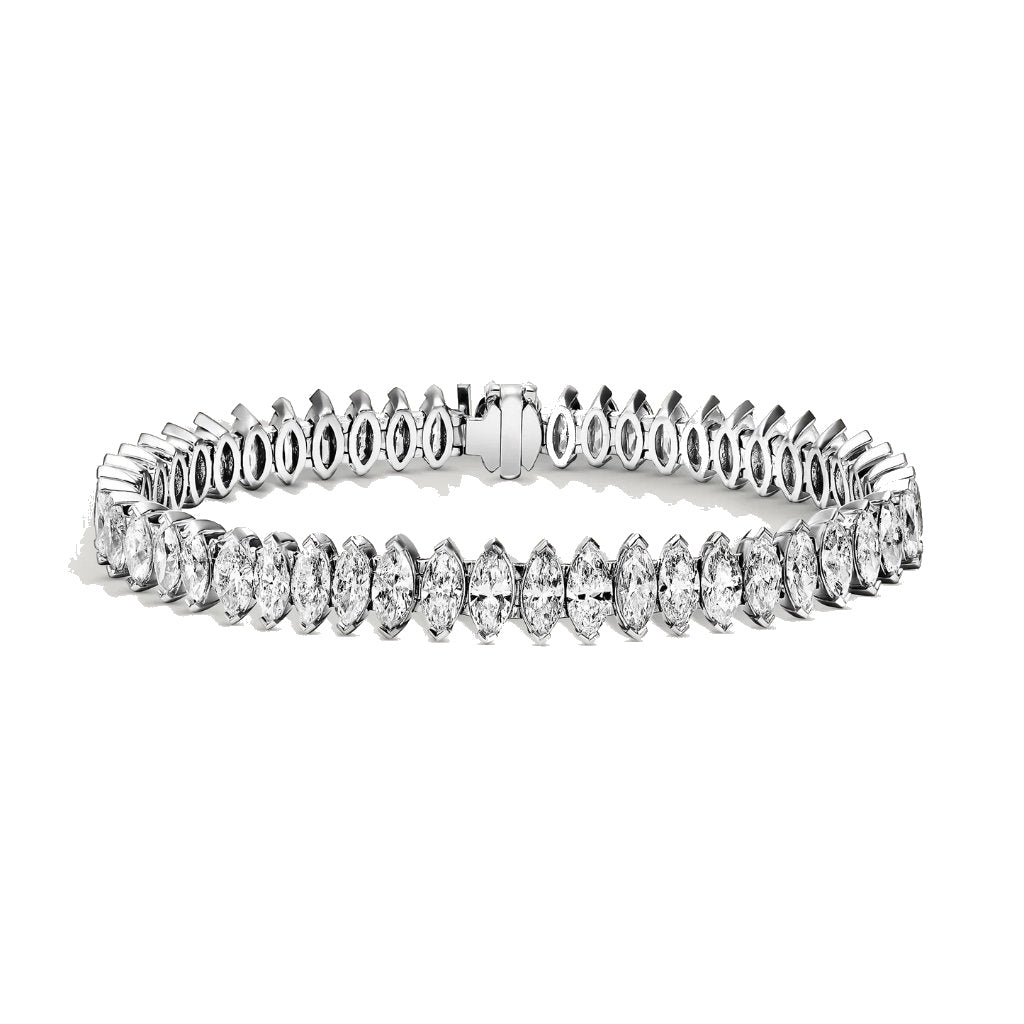 Marquise Diamond Tennis Bracelet