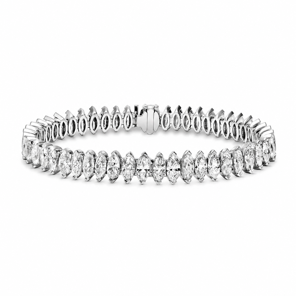Marquise Diamond Tennis Bracelet