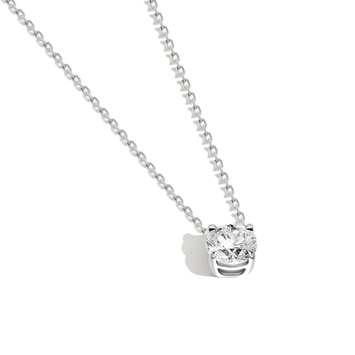 Round Diamond Necklace