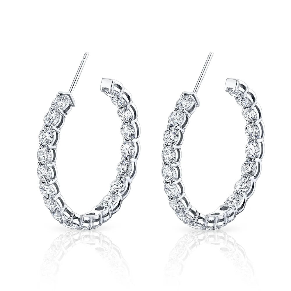 Round Hoop Earrings