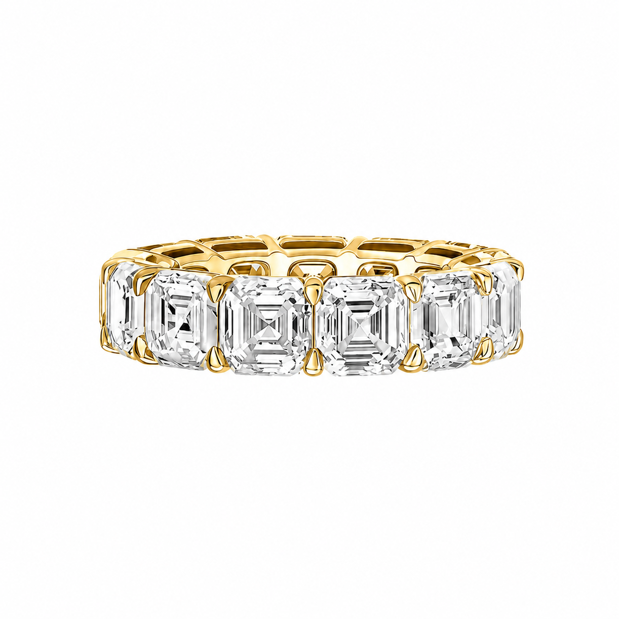 Asscher-Cut Eternity Band