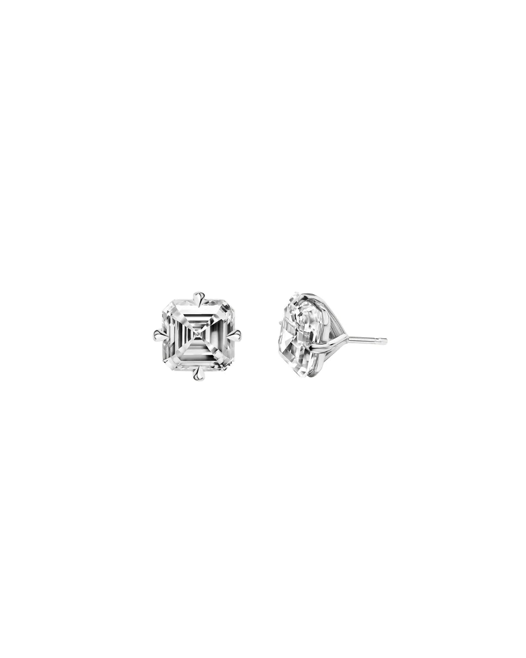 Asscher Diamond Studs