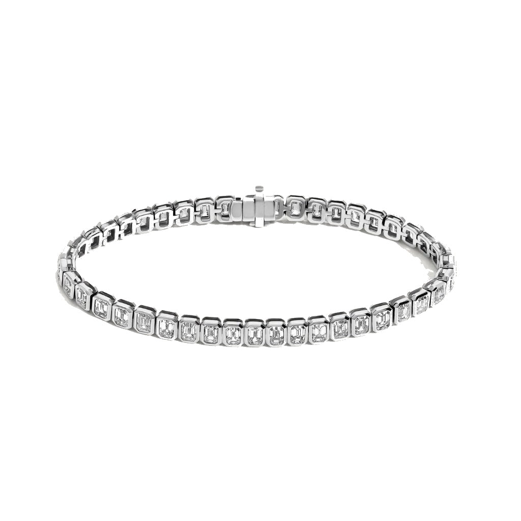 Bezel Radiant Cut Tennis Bracelet