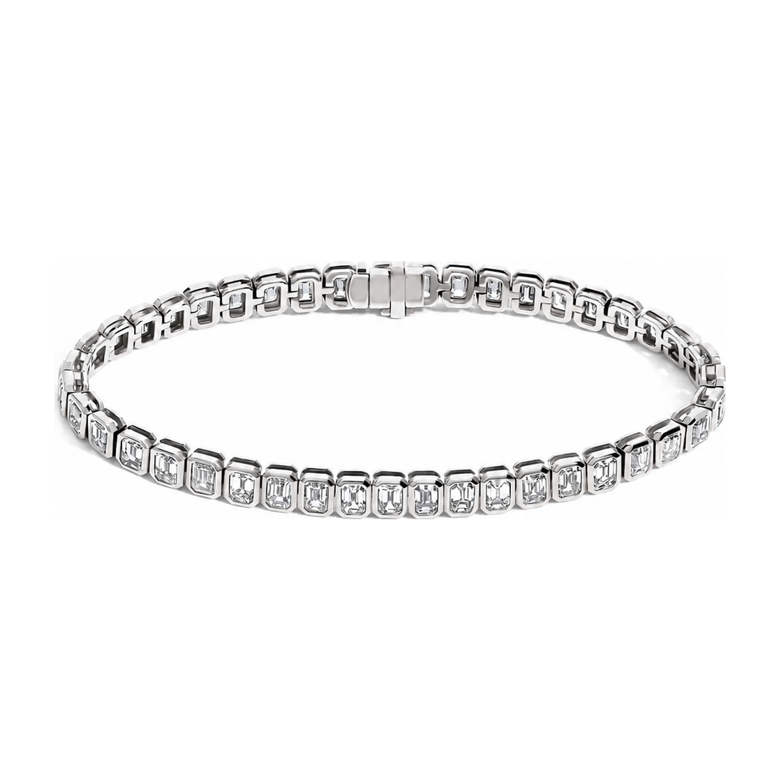 Bezel Radiant Cut Tennis Bracelet