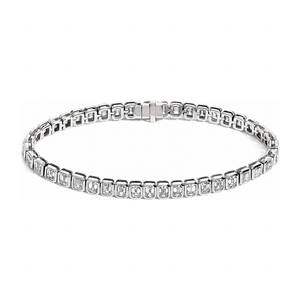 Bezel Radiant Cut Tennis Bracelet