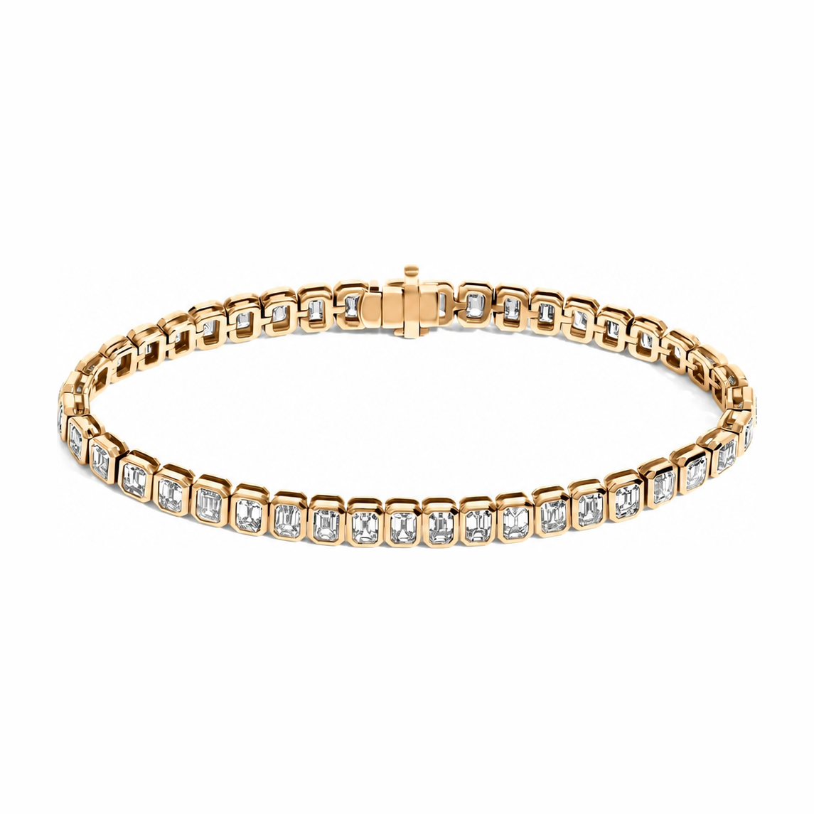 Bezel Radiant Cut Tennis Bracelet