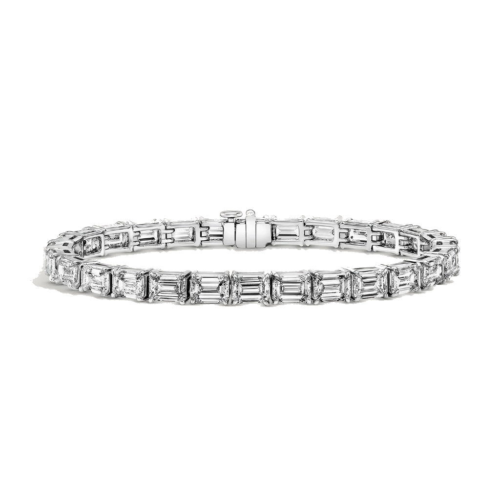 East West Baguette Diamond Tennis Bracelet