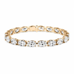 East West Oval Diamond Tennis Bracelet