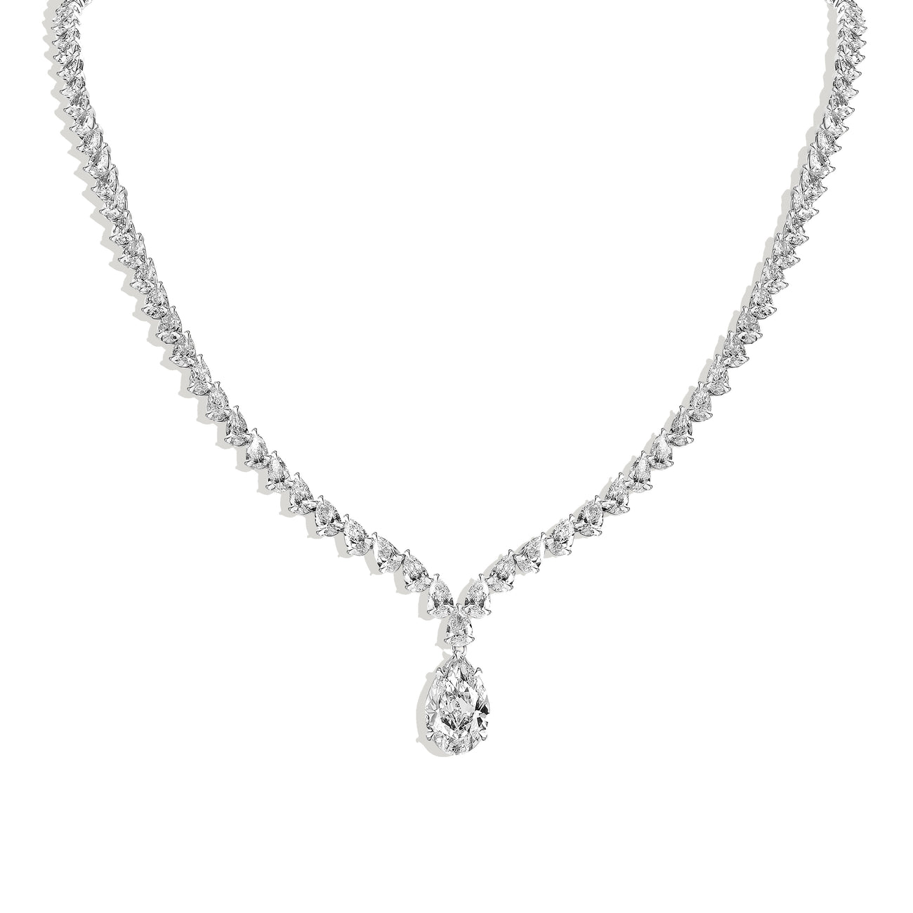 Fancy Pear Necklace