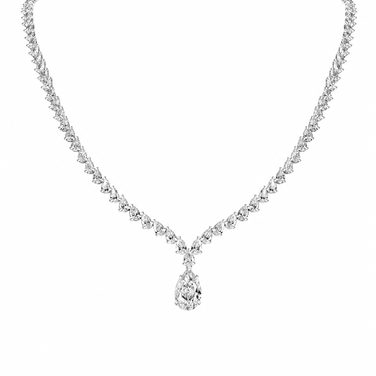 Fancy Pear Necklace