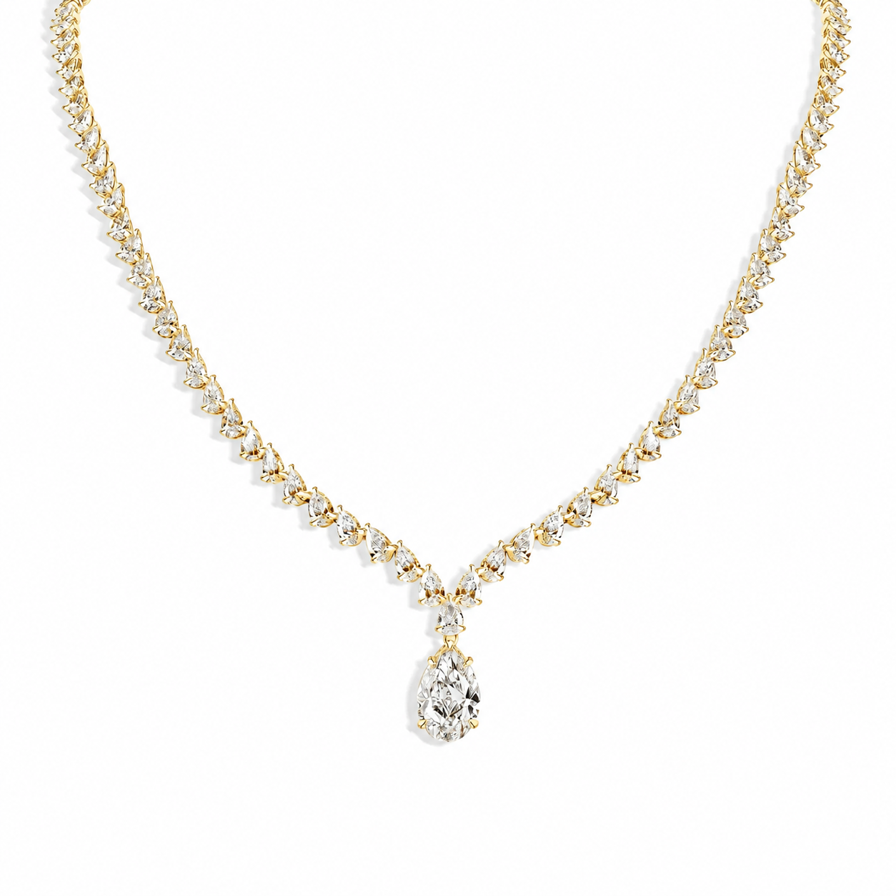 Fancy Pear Necklace
