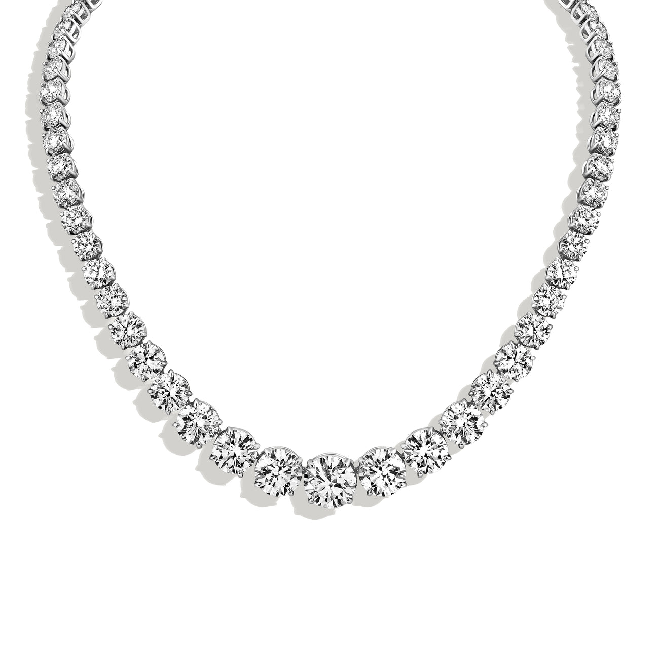 Graduating Diamond Tennis Necklace