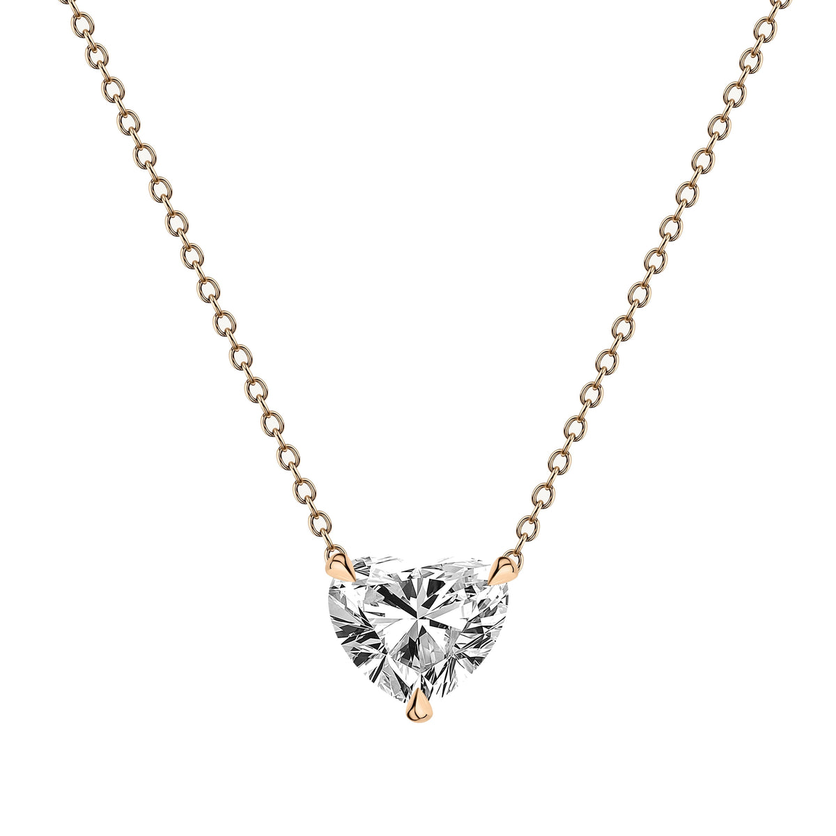Heart Diamond Pendant Necklace