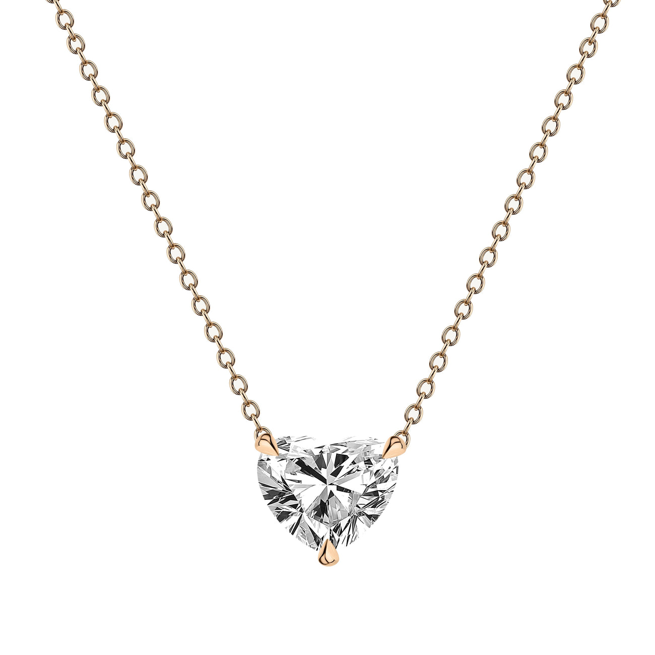 Heart Diamond Pendant Necklace