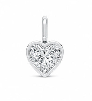 Heart Diamond Bezel Pendant