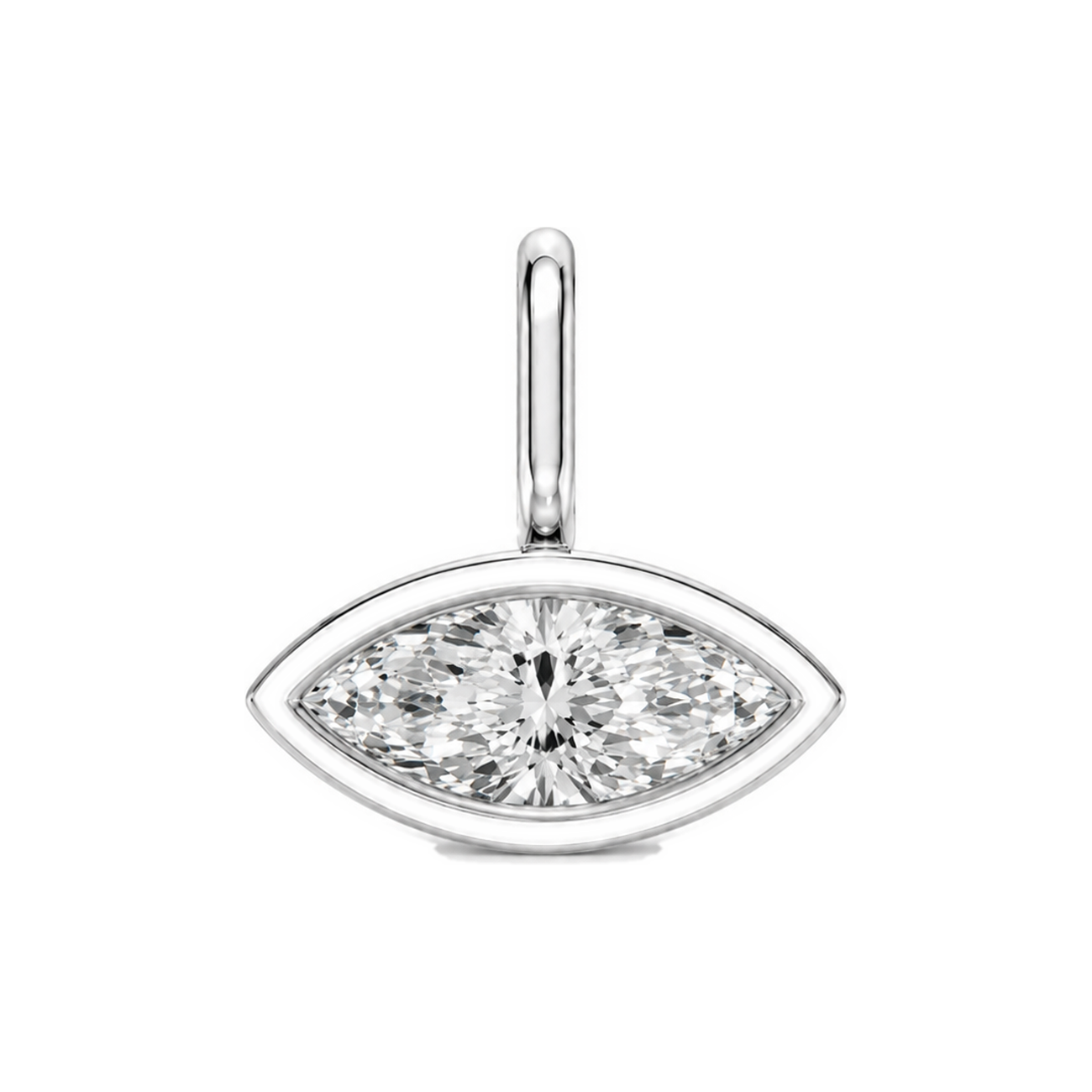 Marquise Diamond Bezel Drop