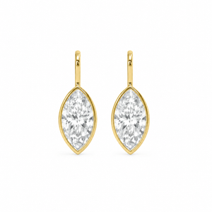 Marquise Bezel Drop Earrings