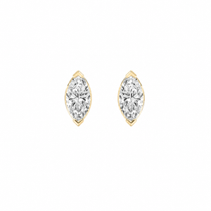 Marquise Chevron Stud Earrings