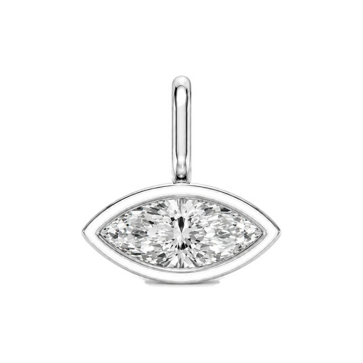 Marquise Diamond Bezel Pendant