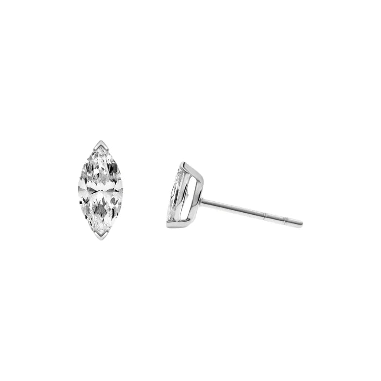 Marquise Diamond Studs