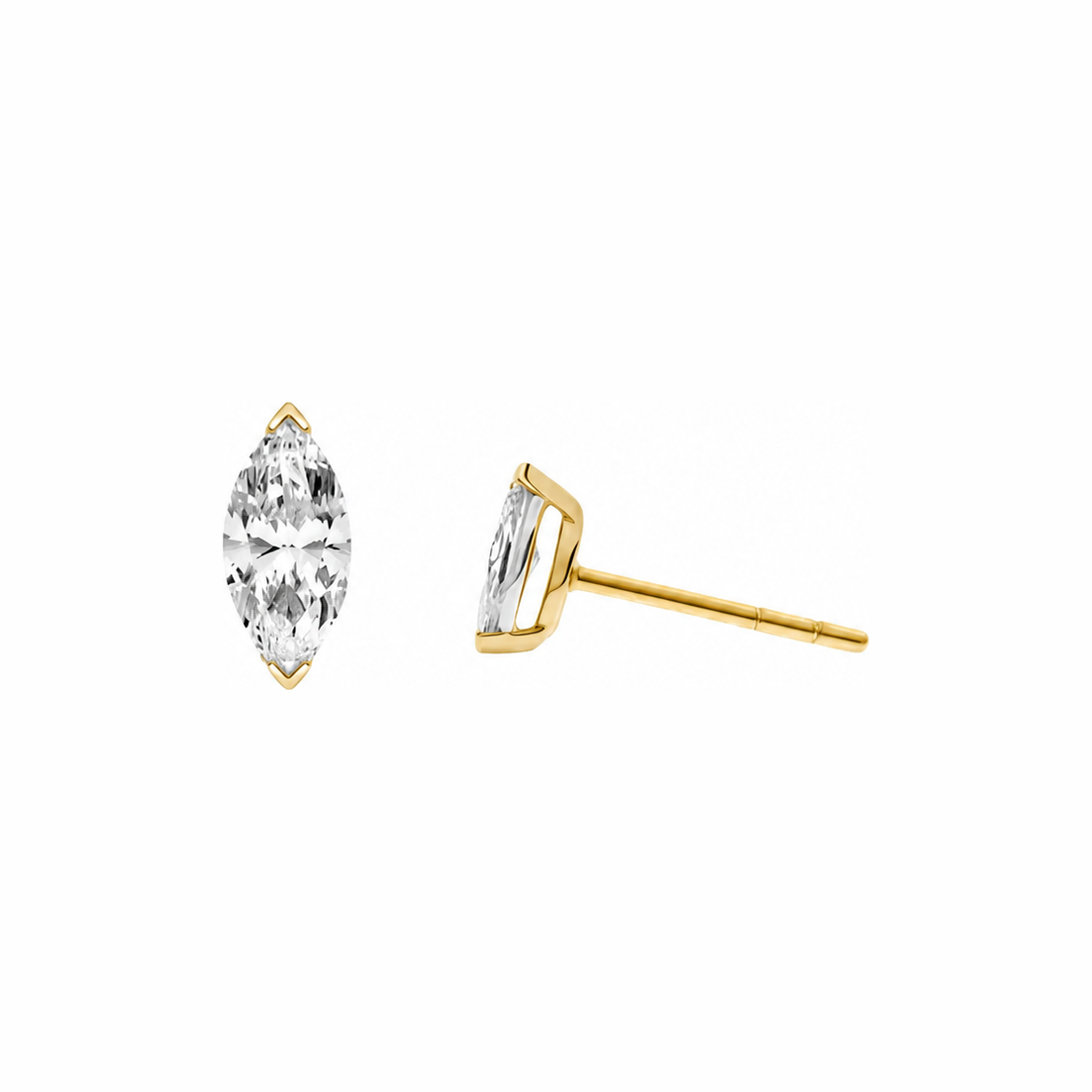 Marquise Diamond Studs