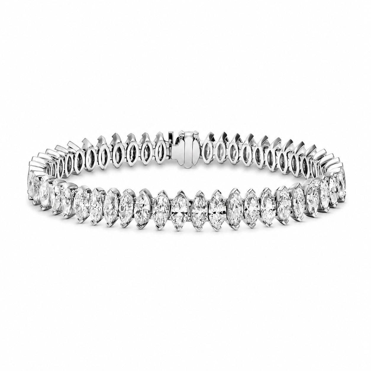 Marquise Diamond Tennis Bracelet