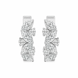 Marquise Hoop Earrings