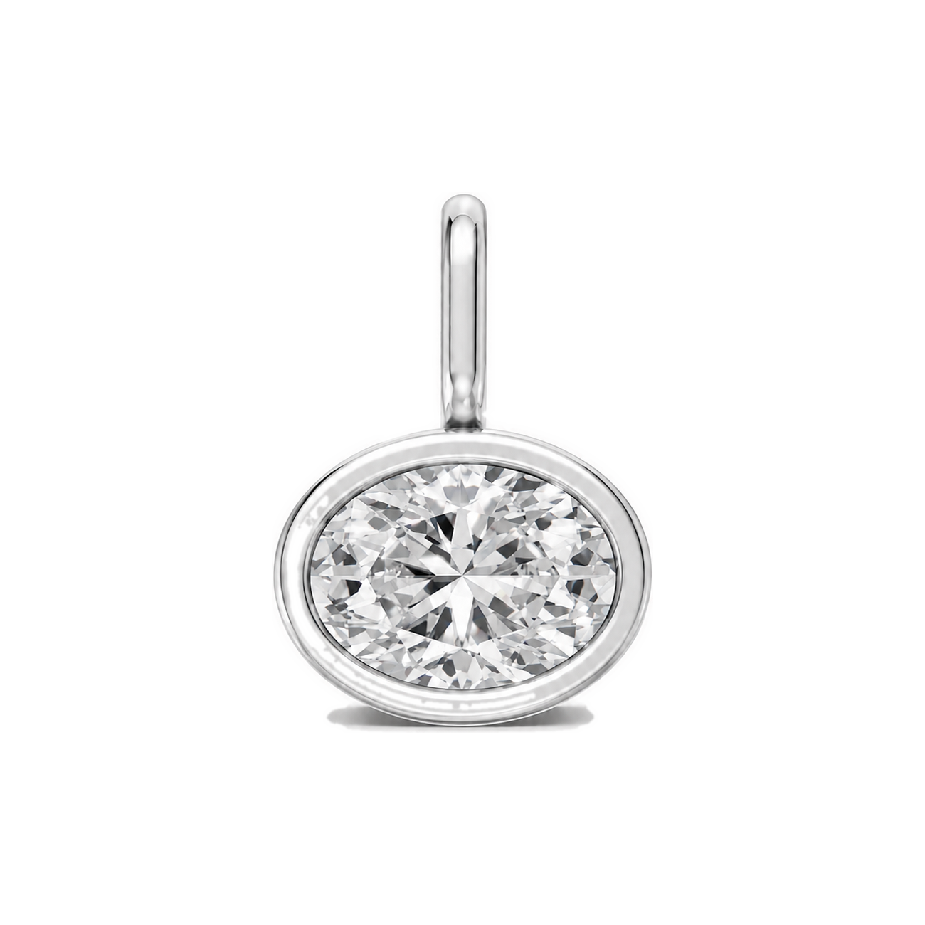 Oval Diamond Bezel Drop