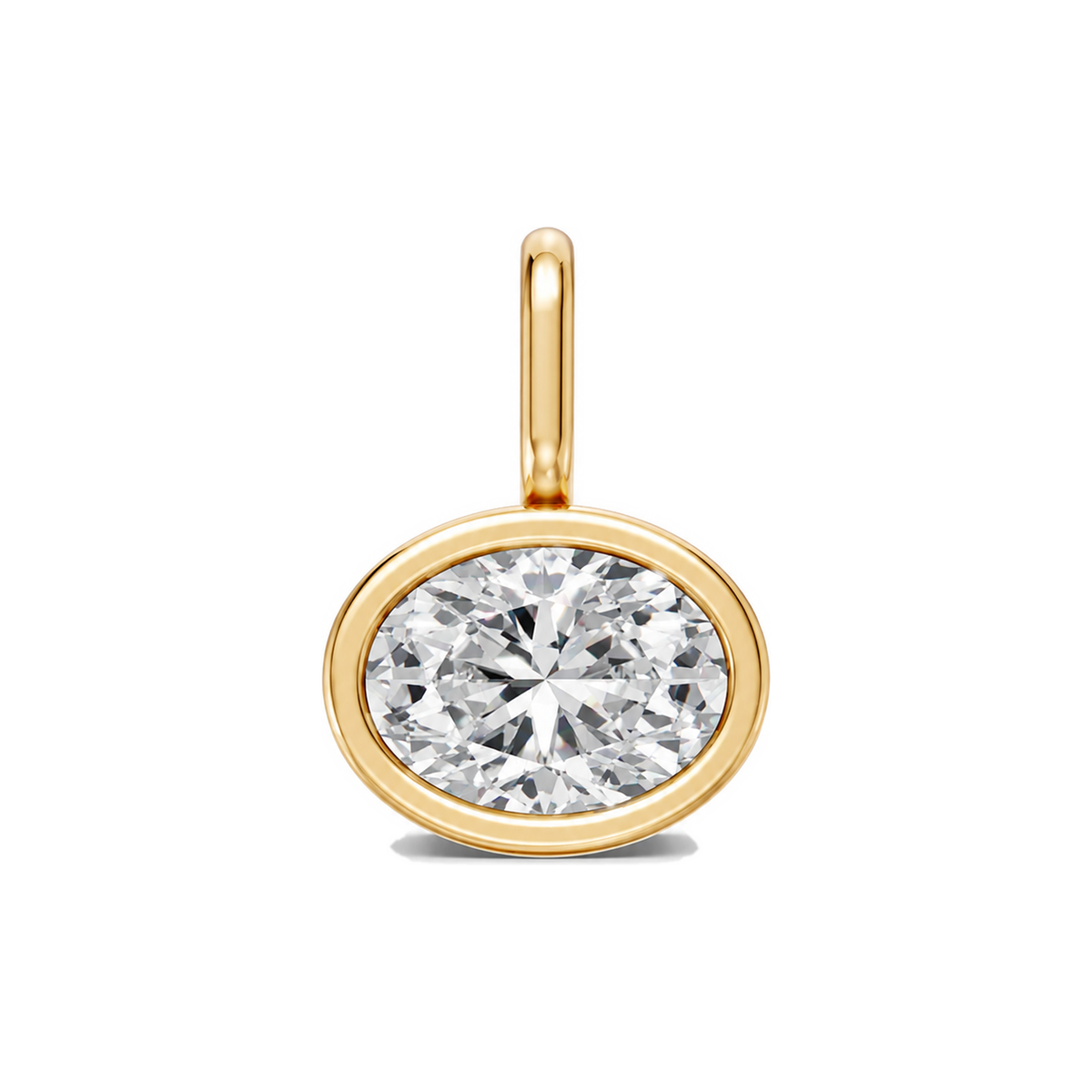 Oval Diamond Bezel Drop