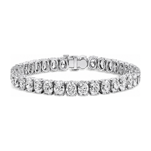 Oval Diamond Tennis Bracelet