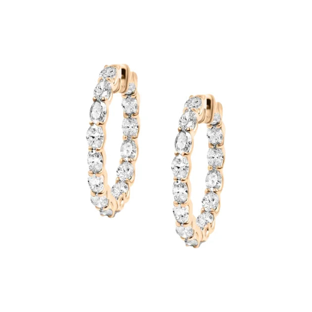 Oval Hoop Earrings