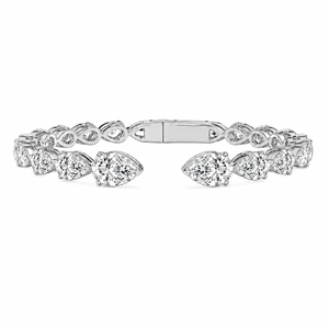 Pear-Cut Diamond Cuff