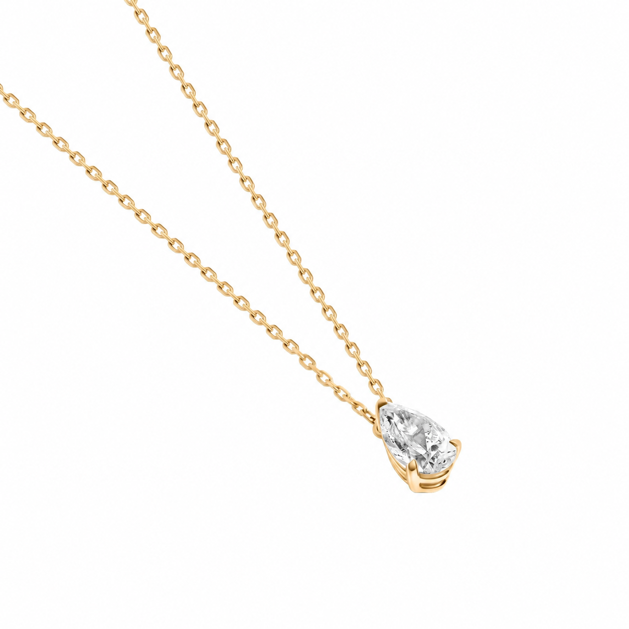 Pear Diamond Pendant