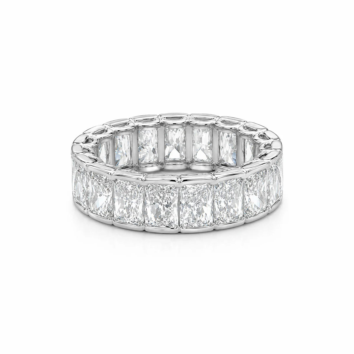 Radiant Bezel Eternity Band