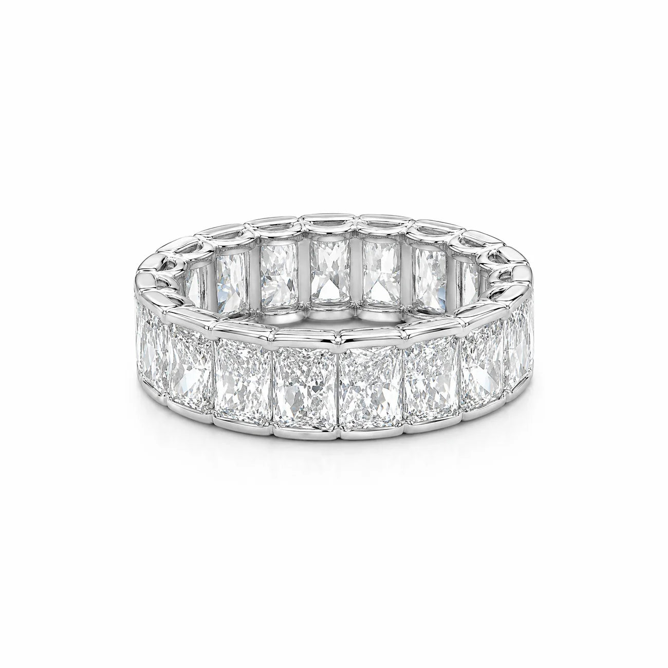 Radiant Bezel Eternity Band