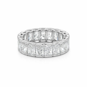 Radiant Bezel Eternity Band