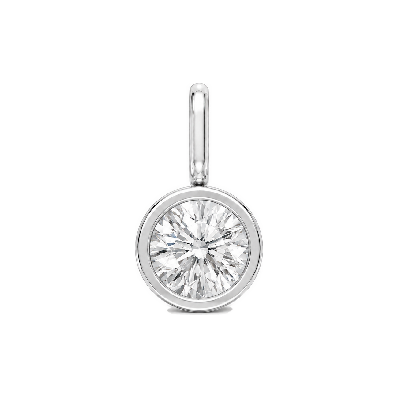 Round Diamond Bezel Drop