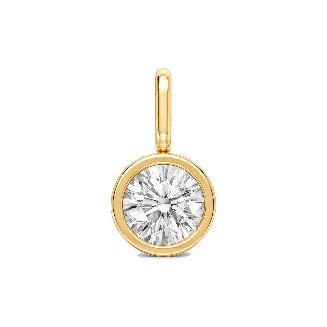 Round Diamond Bezel Drop