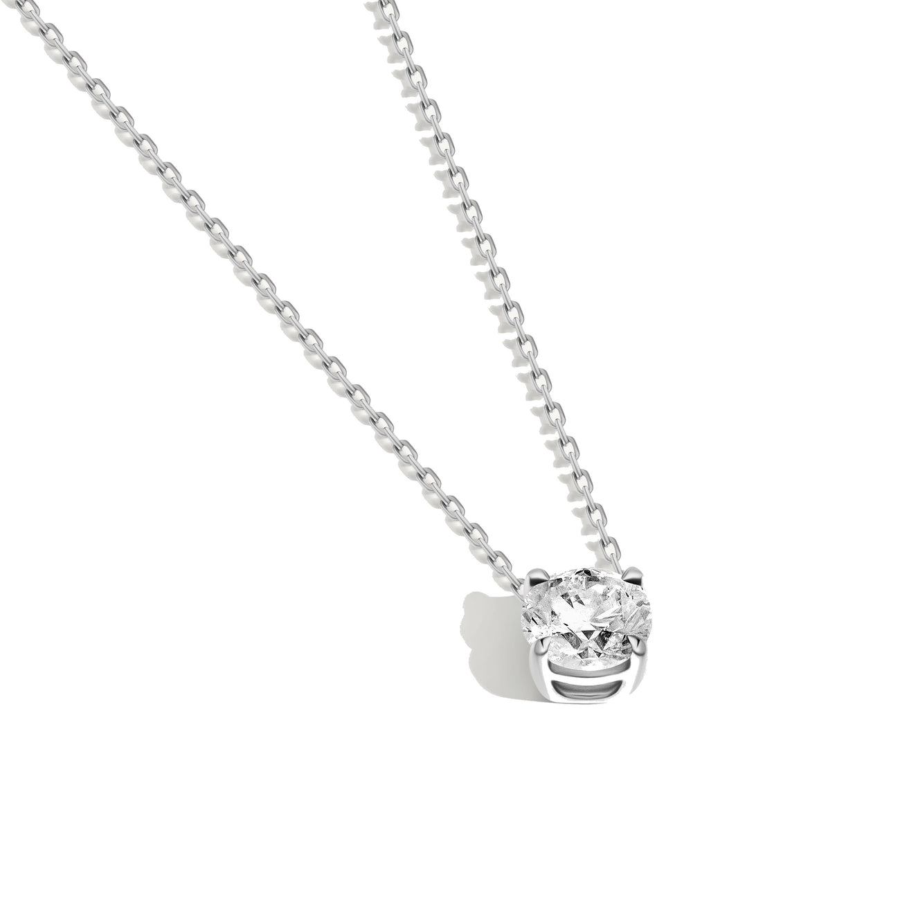 Round Diamond Necklace