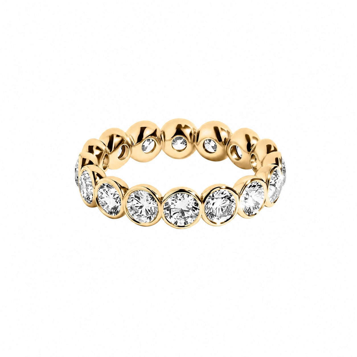 Round Bezel Eternity Band