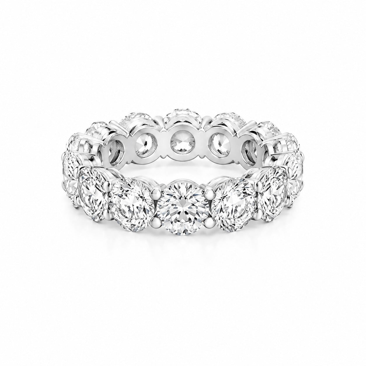 Round Brilliant Eternity Band