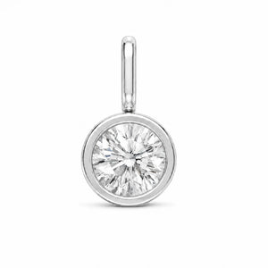 Round Diamond Bezel Pendant