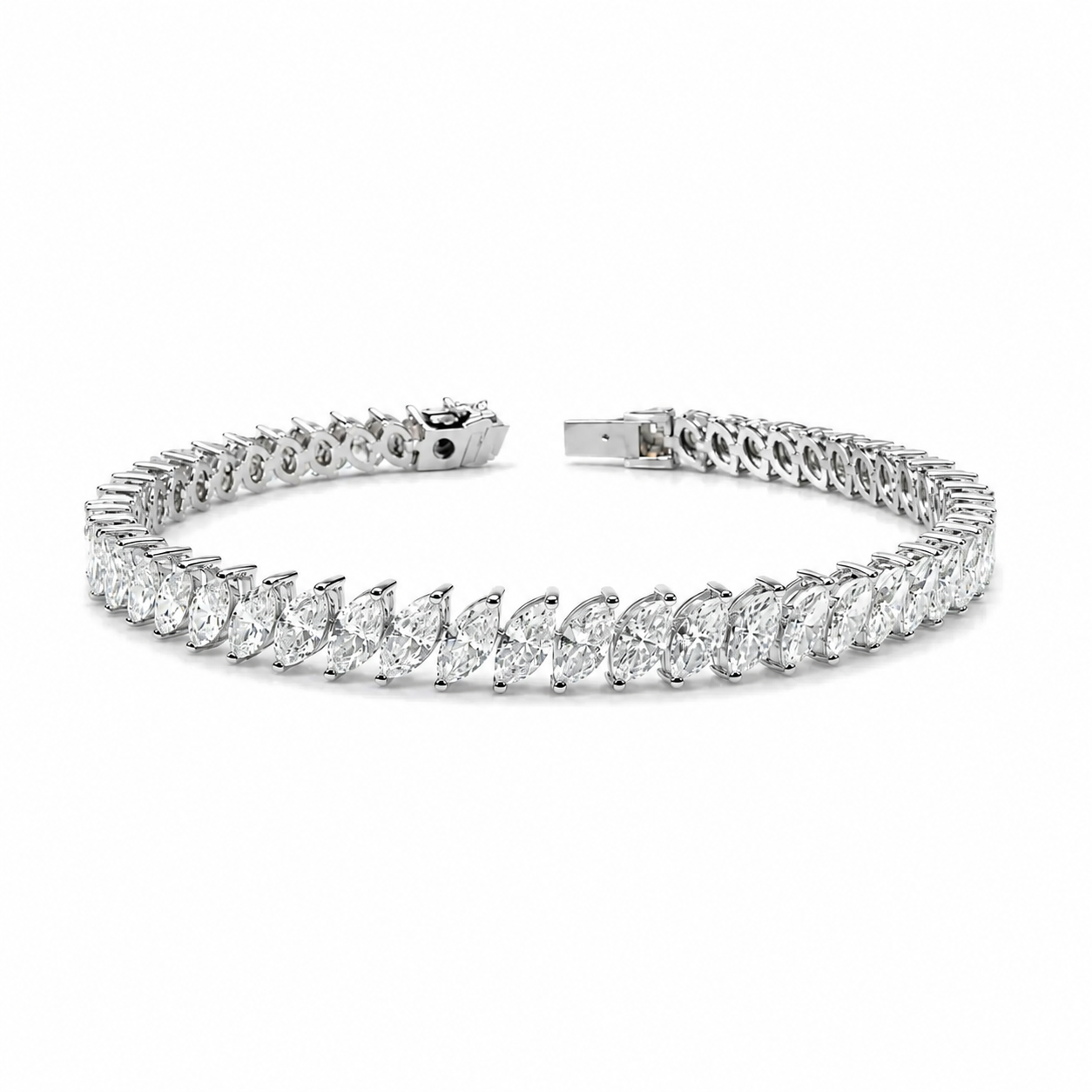 Sideways Marquise Bracelet