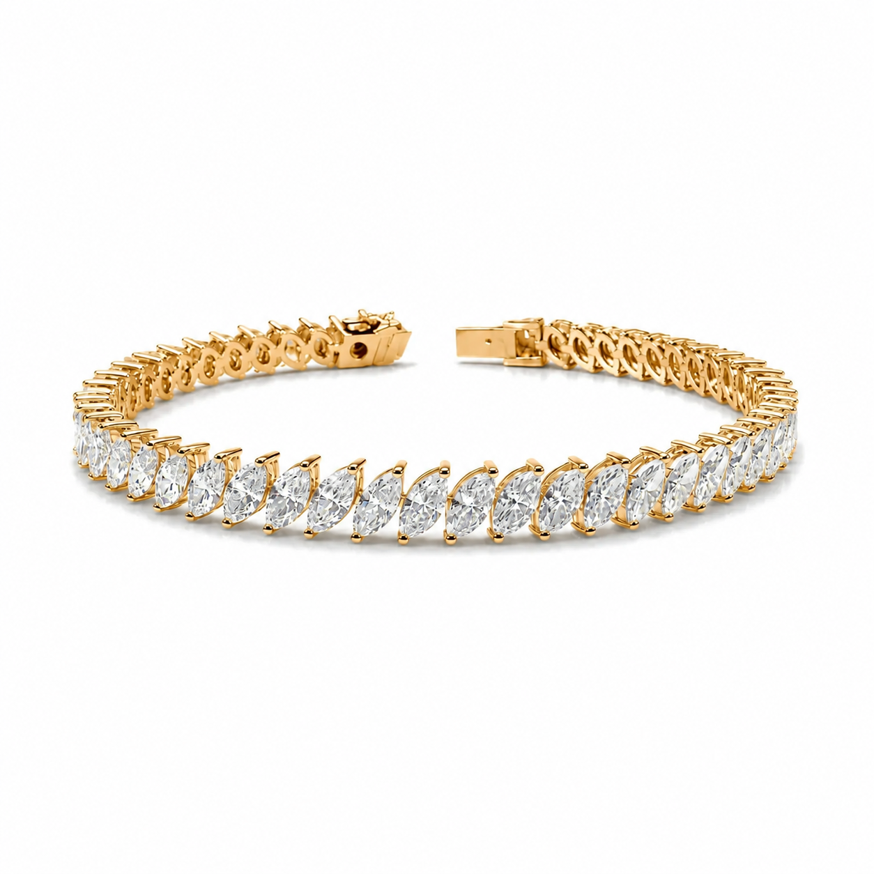 Sideways Marquise Bracelet